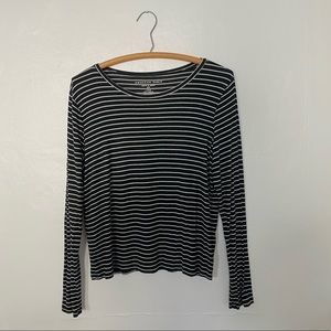 American Eagle Striped Long Sleeve T-Shirt